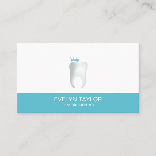 Tandtandstenttänder Whitening Smile Krona Visitkort (Framsida)
