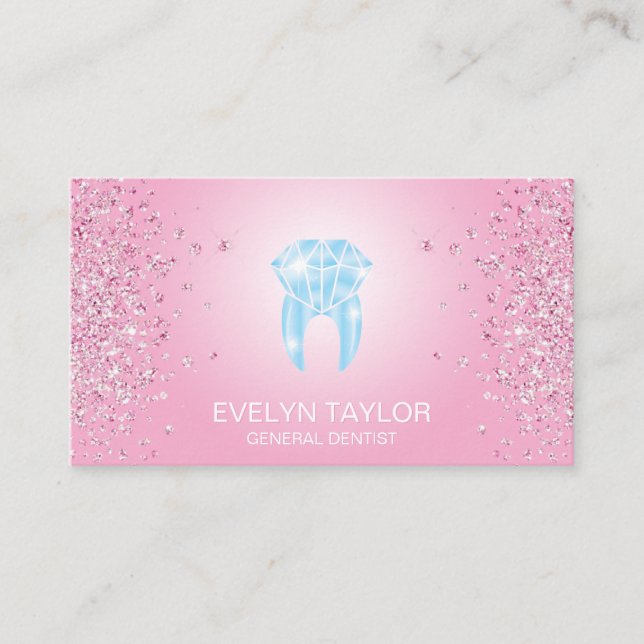 Tandtandstenttänder Whitening Smile Visitkort (Framsida)