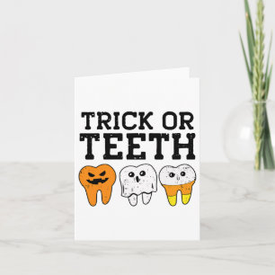Tandtandstenttandstenstandvårdare Halloween Cos Kort