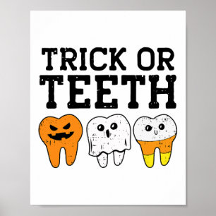 Tandtandstenttandstenstandvårdare Halloween Cos Poster