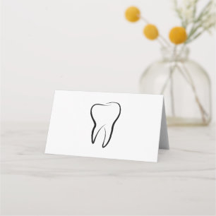 Tandtandtand Tandvård Clinic Oral Hygiene Blank Placeringskort