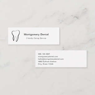 Tandtandtand Tandvård Clinic Oral Hygiene Mini Visitkort