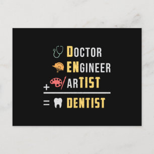 Tandtandtråd Tandtråd Doktor Tandfunny Gift Idea Vykort