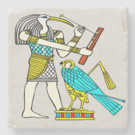 Tandtraditionell egyptisk stenunderlägg