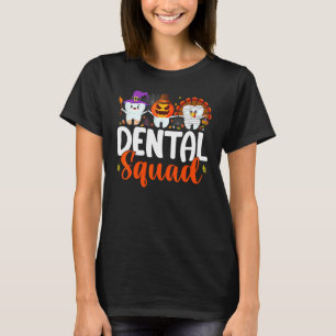 Tandtrupp Tand Tandläkare Tackgivelse Halloween T Shirt
