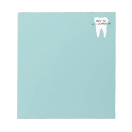 Tandvård anteckningsblock för tandläkarmottagning