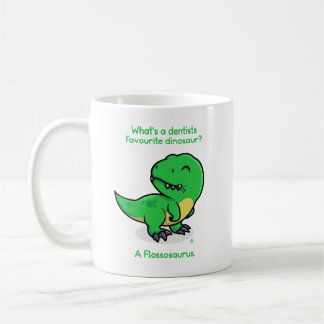 Tandvård: Flossosaurus Kaffemugg