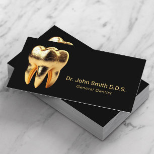 Tandvård för tandläkare i Professionell 3D Guld Visitkort
