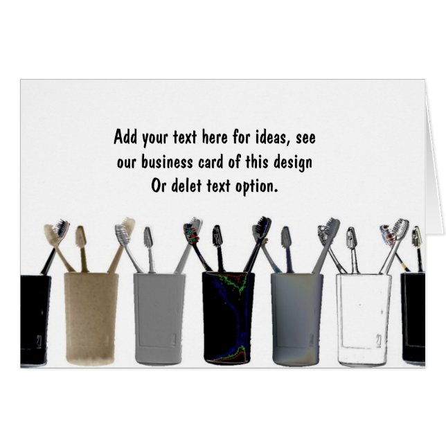 Tandvård Hälsningskort (Framsidan Horizontal)