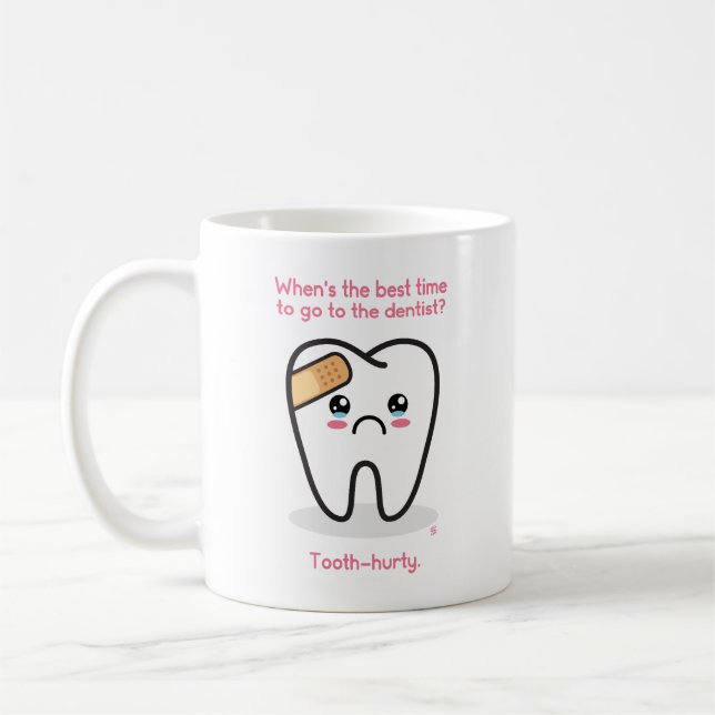 Tandvård: Tooth-Hurty Kaffemugg (Vänster)