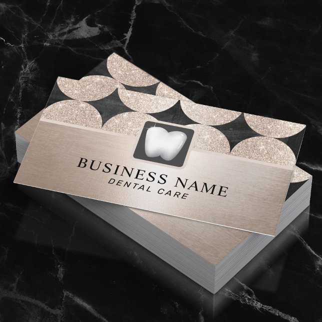 Tandvård vid tandläkarvård vid lyxurycirkulären Gu Visitkort (Skapare uppladdad)