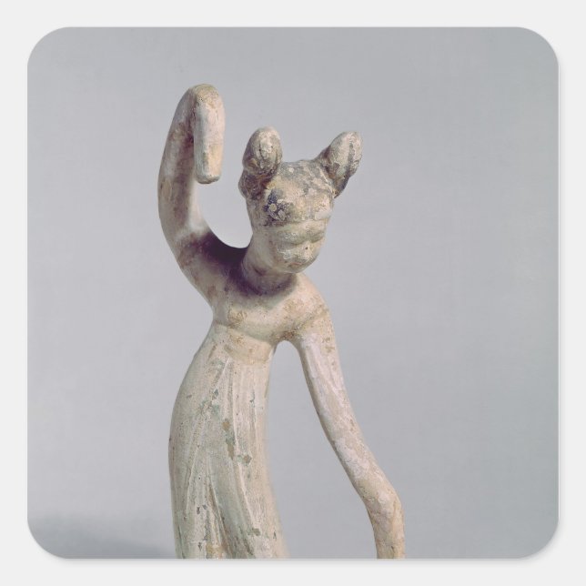 Tang Dynasty Fyrkantigt Klistermärke (Framsida)