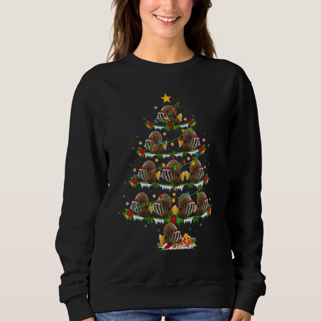 Tang Fish  Xmas Lights Tang Christmas Tree T Shirt (Framsida)