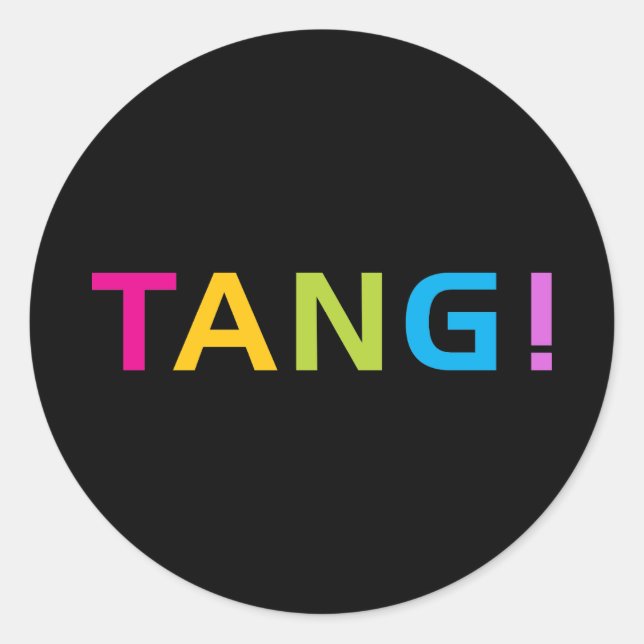 TANG! RUNT KLISTERMÄRKE (Framsida)