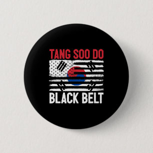 Tang Soo Do Black Bälte Karate Fighter Koreamarti Knapp