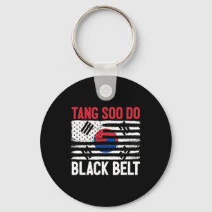 Tang Soo Do Black Bälte Karate Fighter Koreamarti Nyckelring