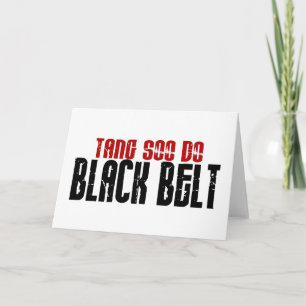 Tang Soo Do Black Bälte Karate Kort