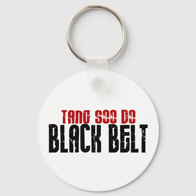 Tang Soo Do Black Bälte Karate Nyckelring (Framsida)
