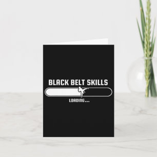 Tang Soo Do Funny Kids Black Bälte Skills Loading Kort