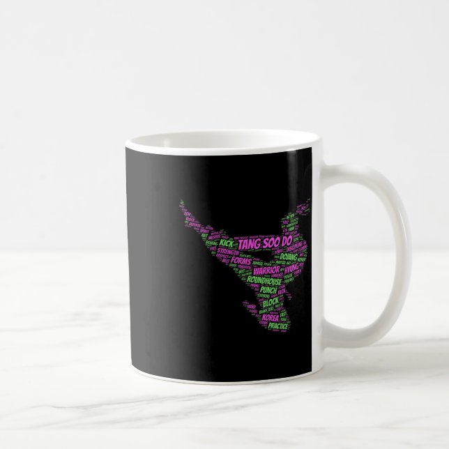 Tang Soo Do Girls Karate Martial Arts Training Wor Kaffemugg (Höger)