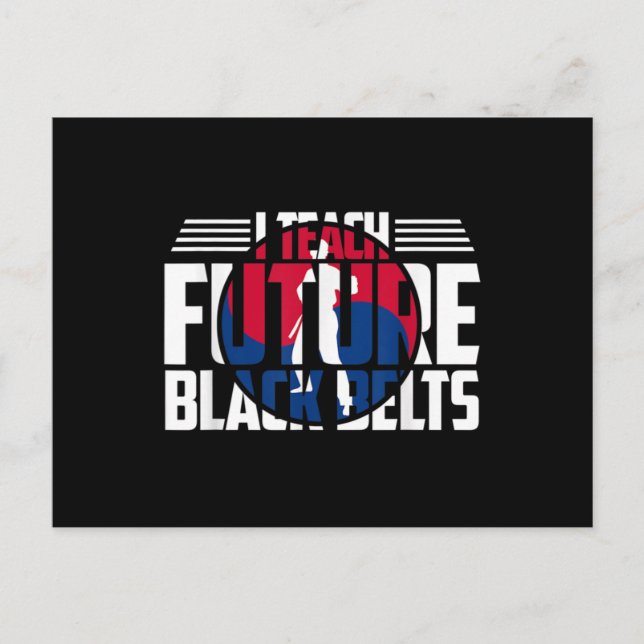 Tang Soo Do Instructor Martial Arts Teacher Korean Vykort (Framsida)