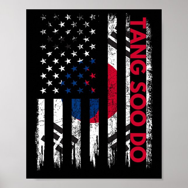 Tang Soo Do Karate Martial Arts Training KoreFl Poster (Framsidan)