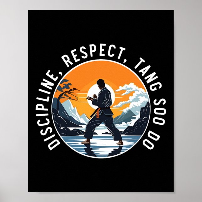 Tang Soo Do koreansk Karate Martial Arts Martial A Poster (Framsidan)