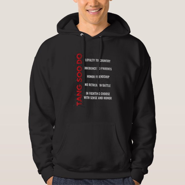 Tang Soo Do Shirt Martial Arts Karate Gifts Traini Hoodie (Framsida)