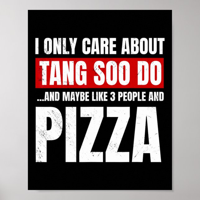 Tang Soo Do Sparring Martial Artist Karate Master Poster (Framsidan)