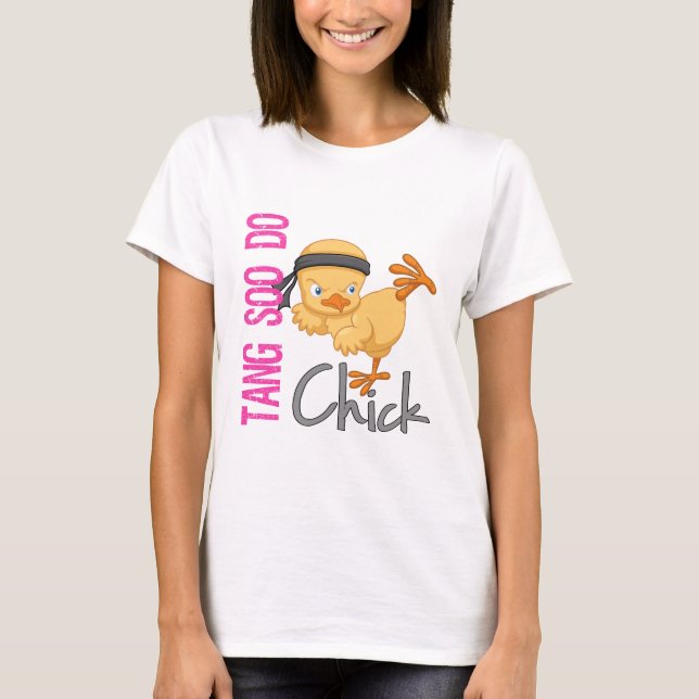 Tang Soo gör chicken T Shirt (Framsida)