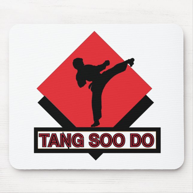 Tang Soo gör den röda diamanten Musmatta (Framsidan)