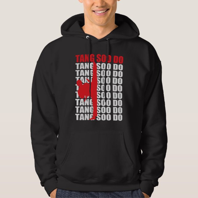 Tang Soo gör hoodien Sweatshirt Med Luva (Framsida)