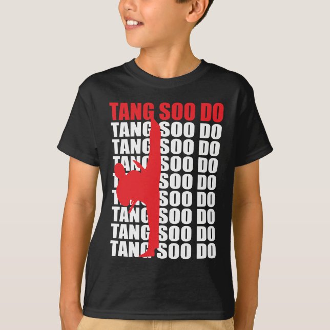 Tang Soo gör mörk Tee Shirt (Framsida)