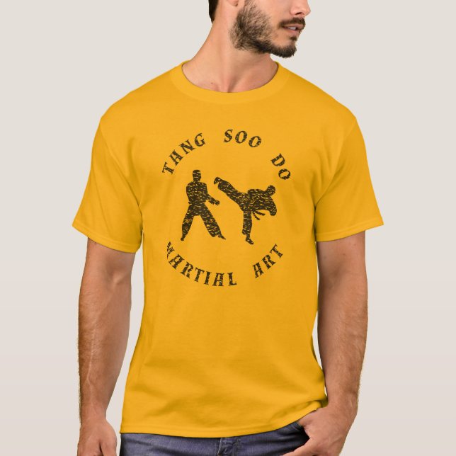 Tang Soo gör Silhouettes T Shirt (Framsida)