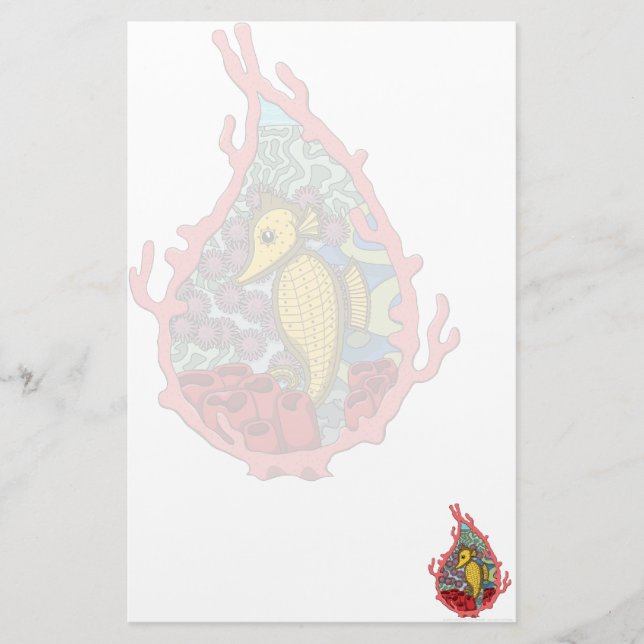 Tanga, Seahorse Stationery Brevpapper (Framsida)