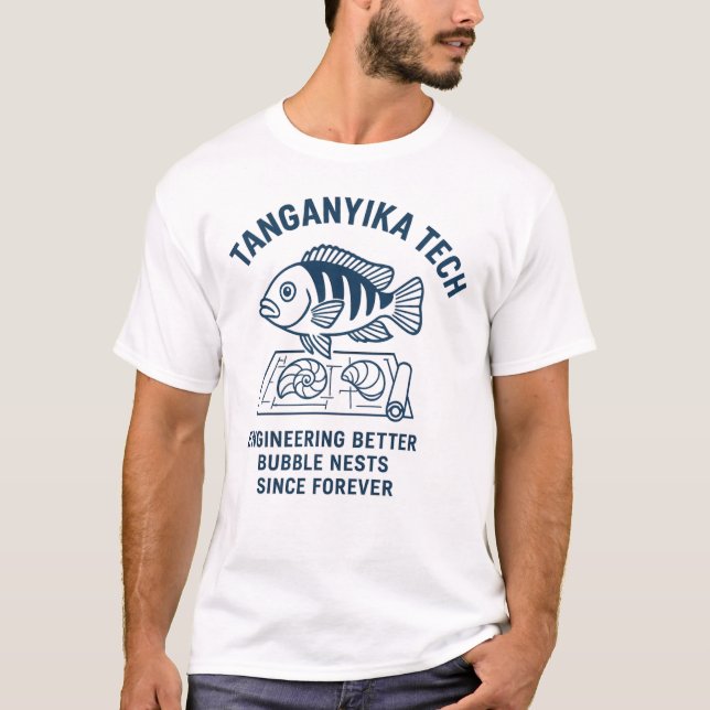 Tanganyika Tech - Snäcka Dweller Blueprint Parody  T Shirt (Framsida)