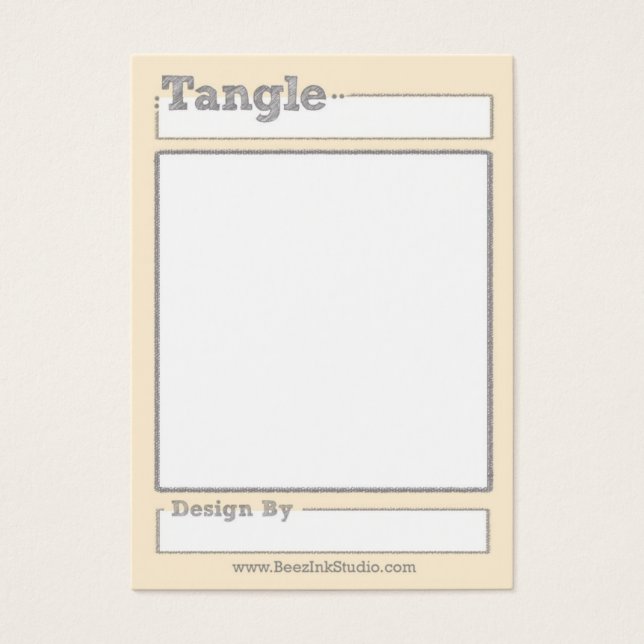 Tangel Trading Card Visitkort (Framsidan)