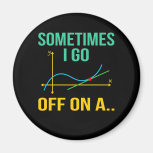Tangent Math Teacher Mathematics Math Student Magnet