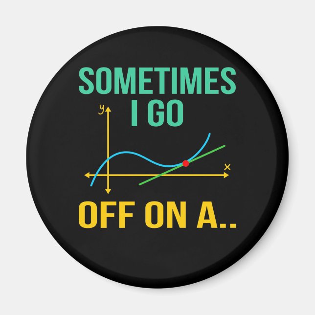 Tangent Math Teacher Mathematics Math Student Magnet (Framsidan)