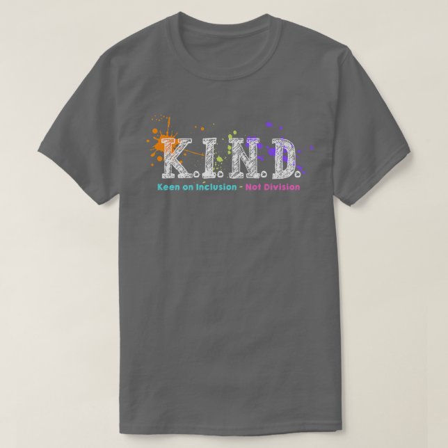 Tangent om inkludering, ej partitionpositiv Kindn T Shirt (Design framsida)