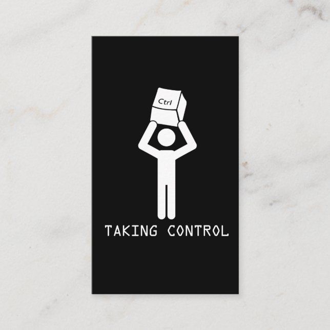 Tangentbord Control Programmer Computer Science Ne Visitkort (Framsida)