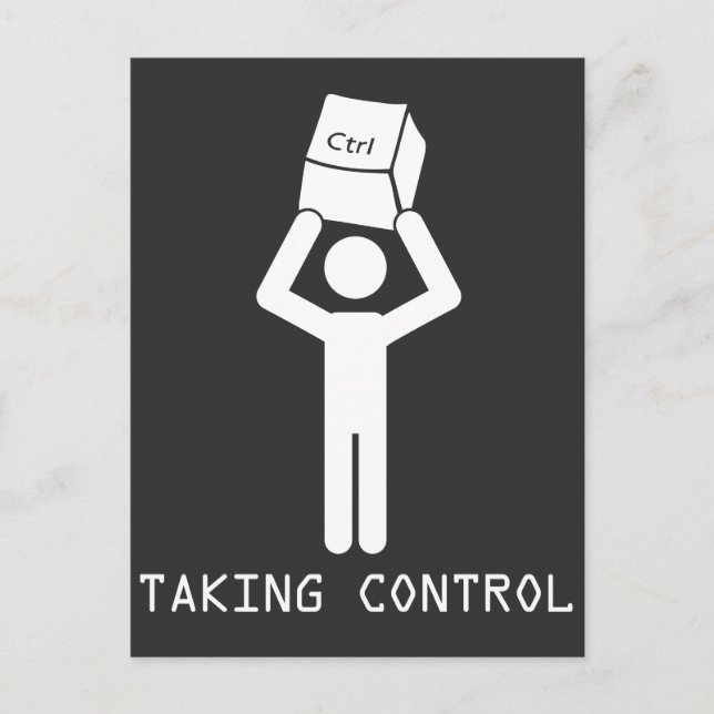 Tangentbord Control Programmer Computer Science Ne Vykort (Framsida)