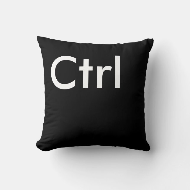 Tangentbord Ctrl Alt Del Stämma Kudde (Framsida)