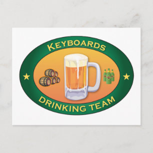 Tangentbord Drinking Team Vykort