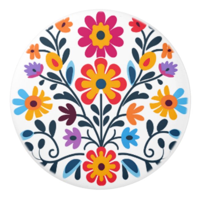Tangentbord för färgstark Blommigt Knopp (Framsidan)
