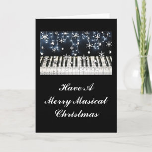 Tangentbord för pianojulSnowflake Helgkort