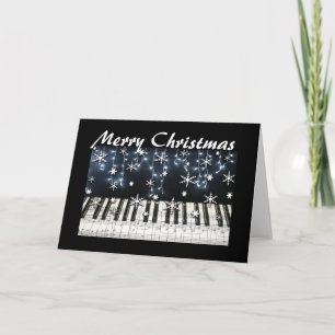 Tangentbord för pianojulSnowflake Helgkort