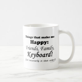 Tangentbord gör mig Lycklig Kaffemugg