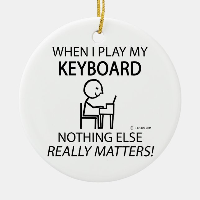 Tangentbord Ingenting annat Julgransprydnad Keramik (Framsidan)