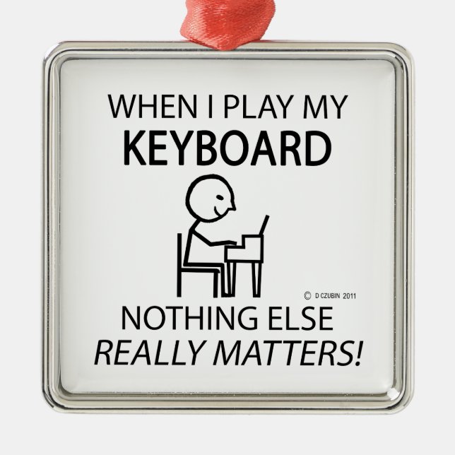 Tangentbord Ingenting annat Julgransprydnad Metall (Framsidan)